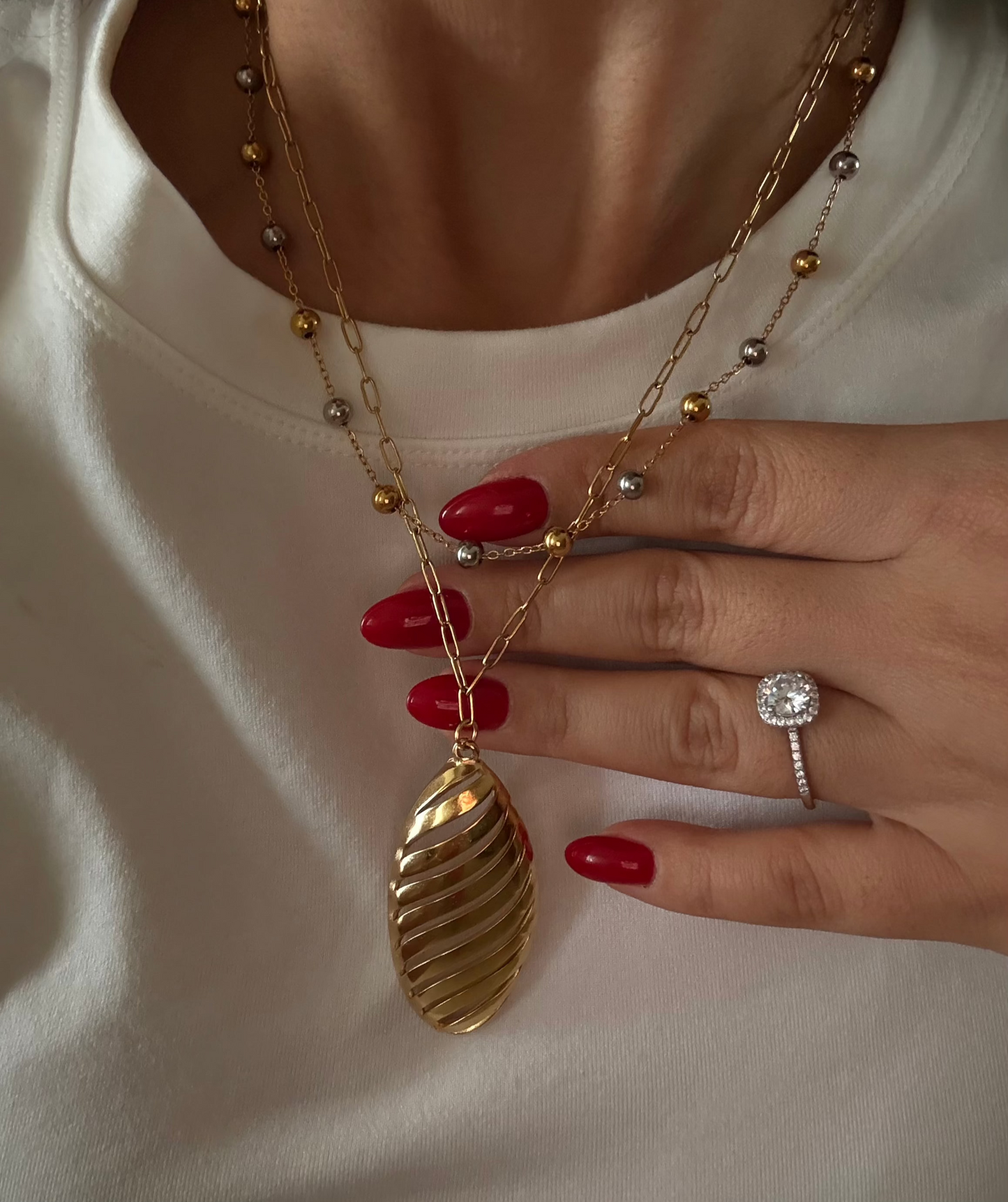 Aura Two Tone Necklaces