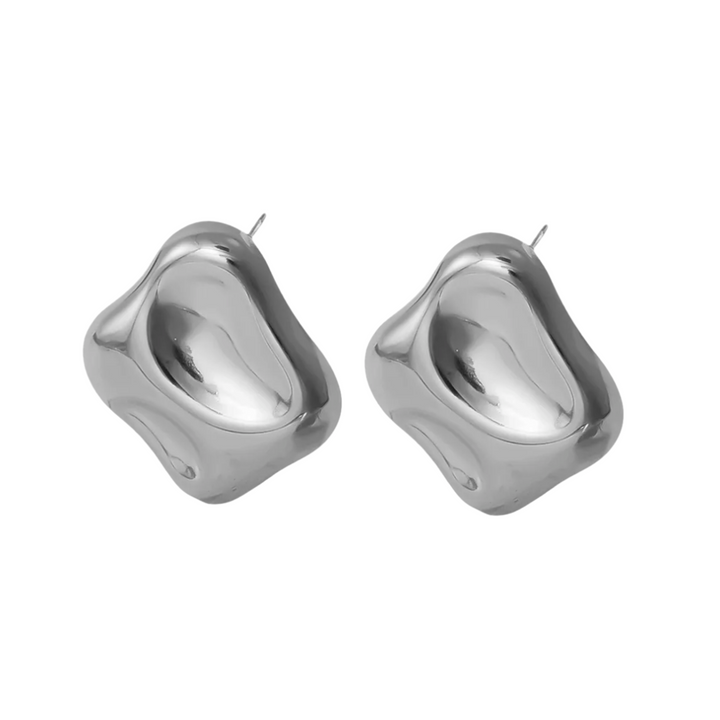 Donna Silver Ear Studs