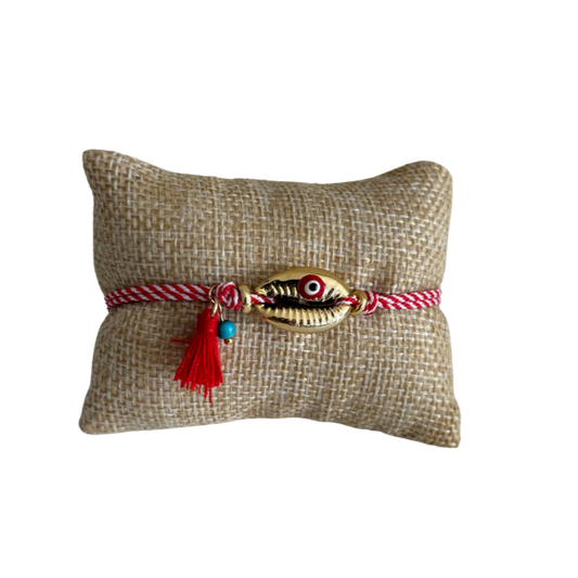 Gold Eye Shell Bracelet