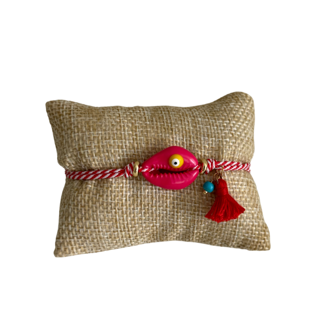 Pink Eye Shell Bracelet