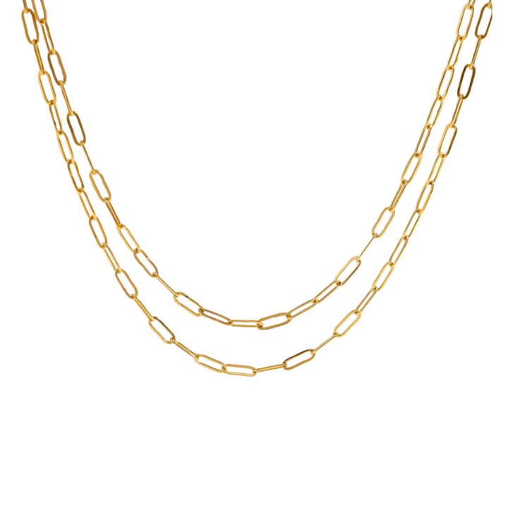 Collares de doble capa de oro Cami