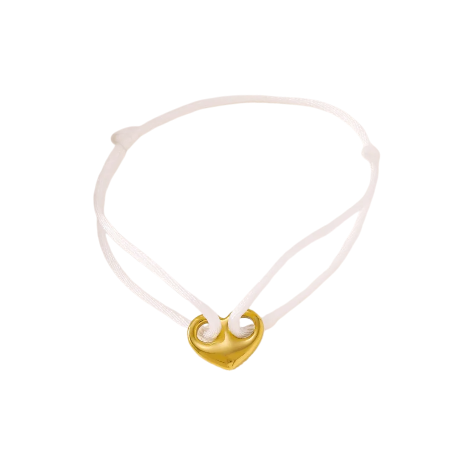 White Heart Bracelet