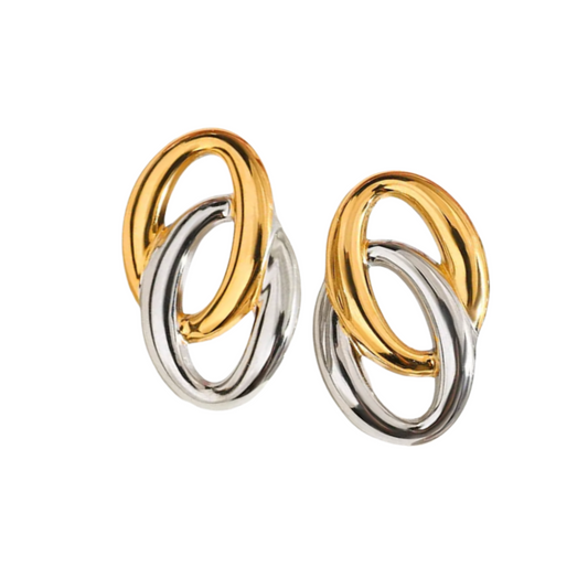 Alma Two Tone Earrings
