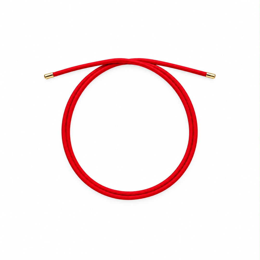 Bianca Bright Red & Gold Magnetic Wrap Necklace Bracelet