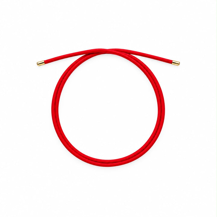 Bianca Bright Red & Gold Magnetic Wrap Necklace Bracelet
