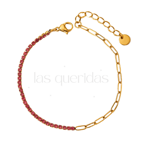 Red Wine Tennis Bracelet