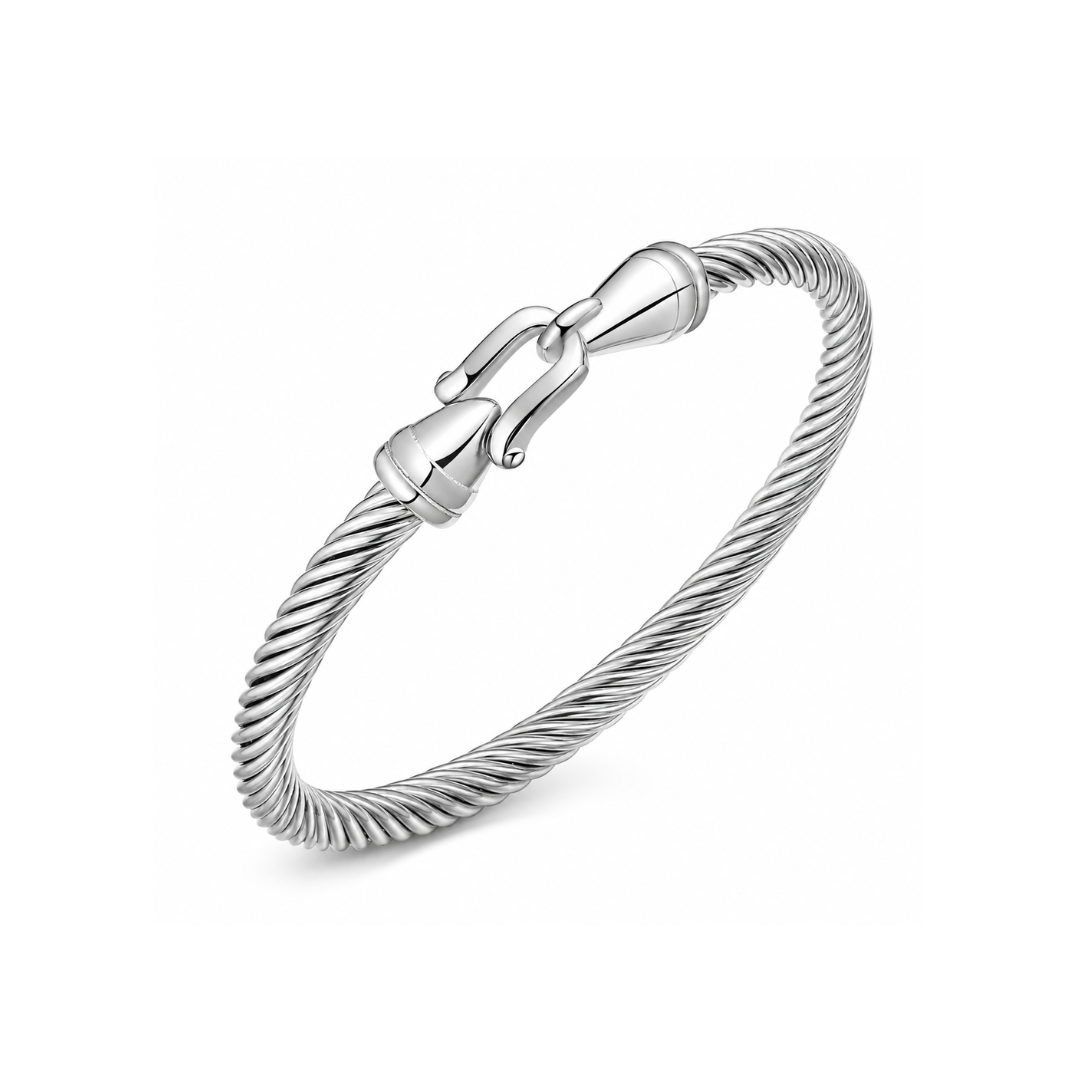 Dorothy Silver Trendy Bangle