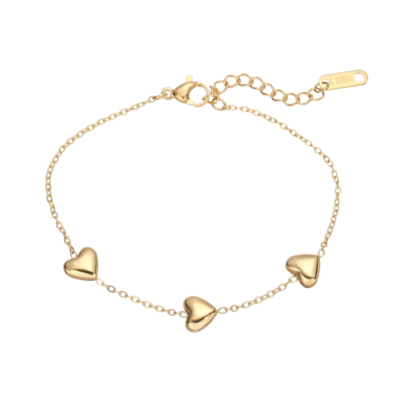 Tima Heart Gold Bracelet
