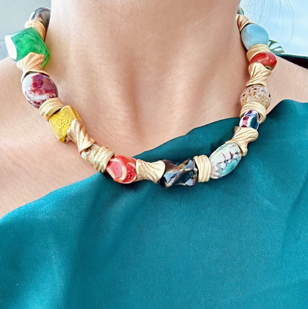 Ana Ceramic Statement Necklaces
