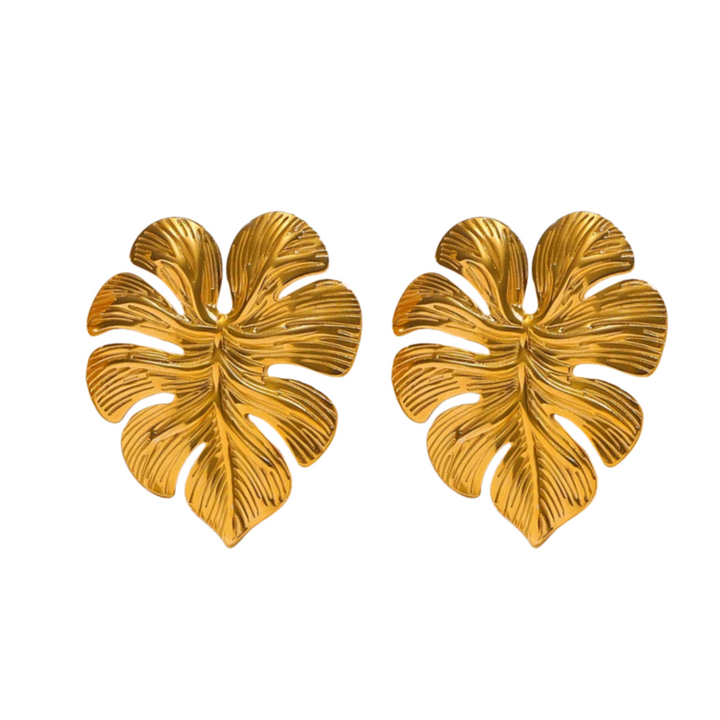 Tina Leaf Earrings & Ring Set