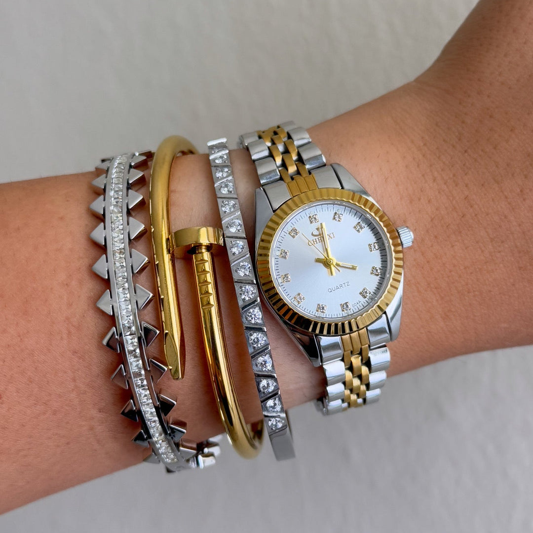 Emma Silver Bangle