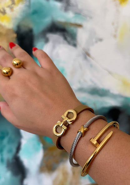Penny Two Tone Bangle