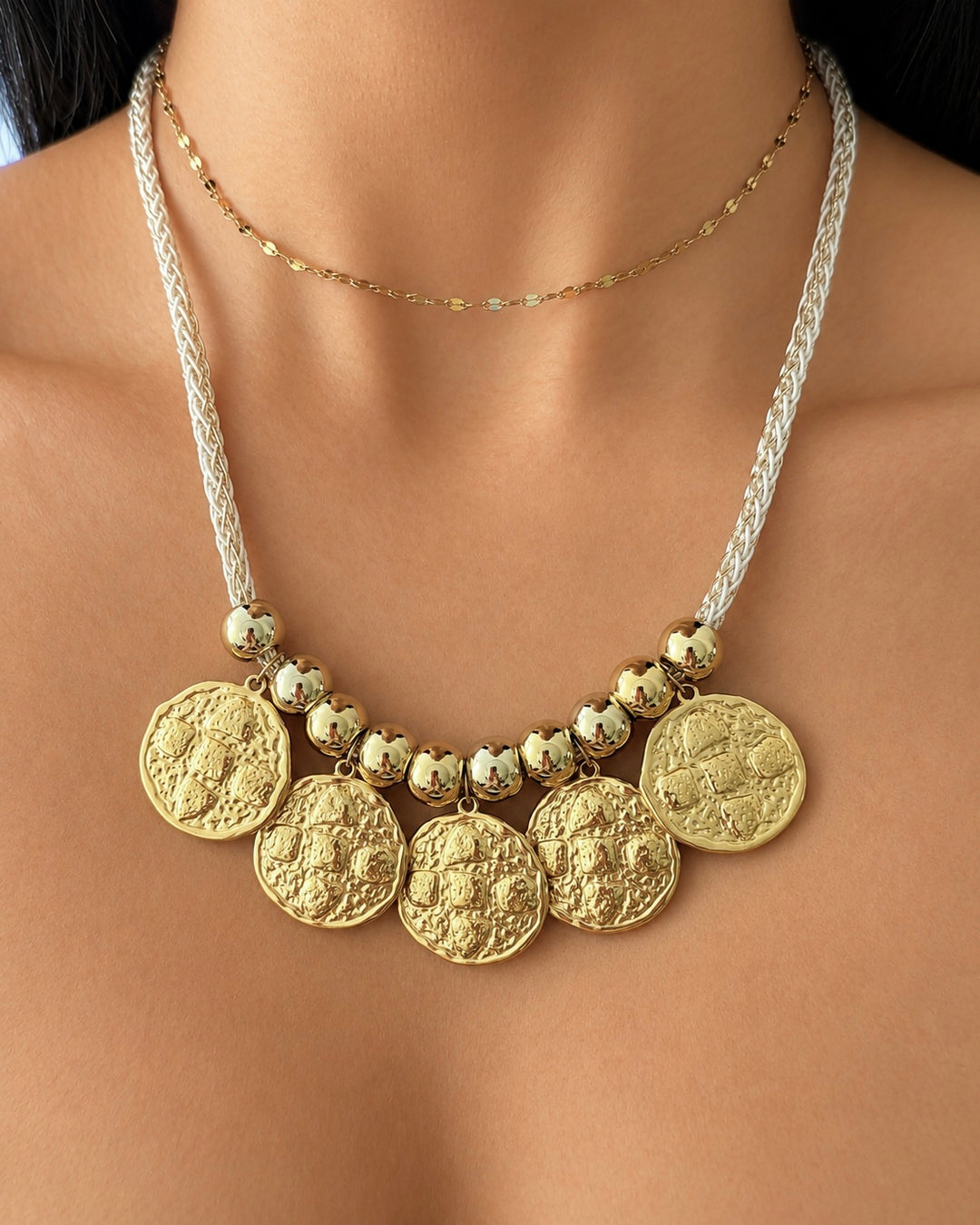 Beatriz Gold Coins Necklace