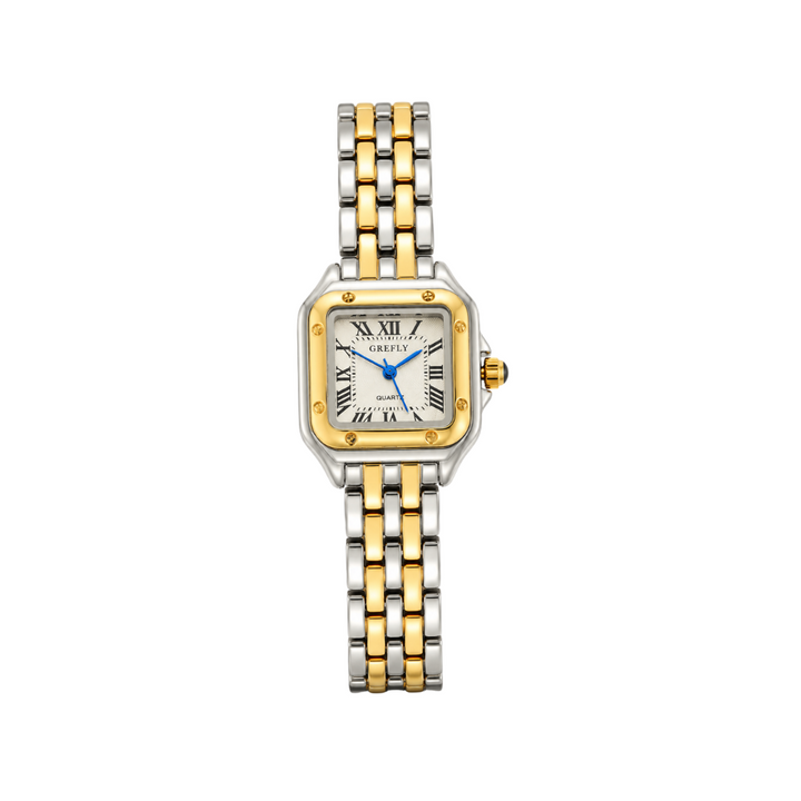 Aura Two-tone Square Vintage Premium Watch