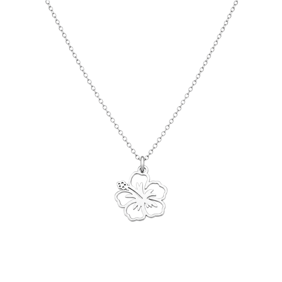 Amapola Stainless Steel Hypoallergenic Silver Necklaces