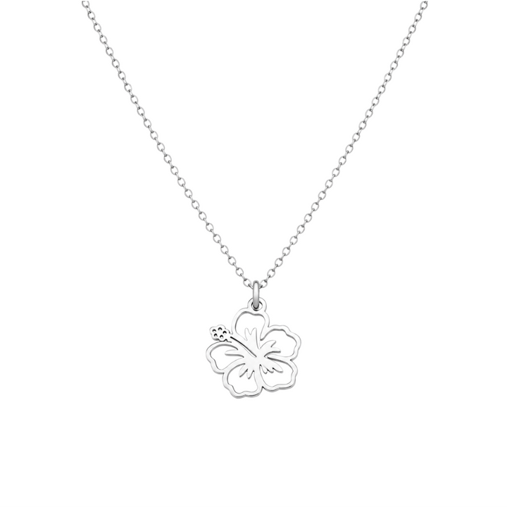 Amapola Stainless Steel Hypoallergenic Silver Necklaces