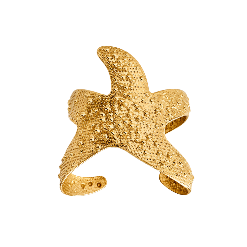 Brazalete de estrella dorada