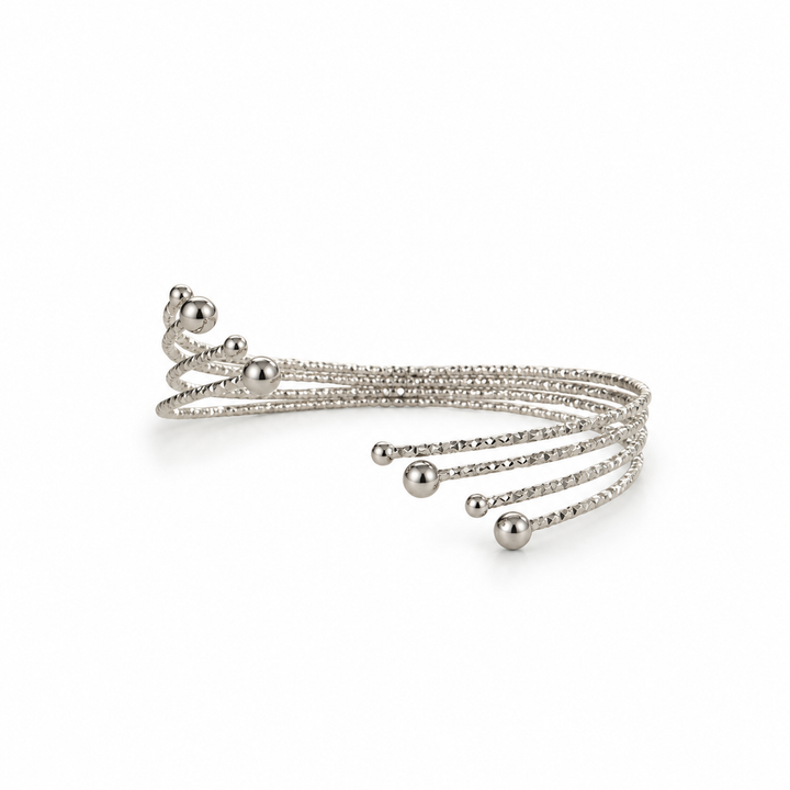 Brazalete de plata de abedul