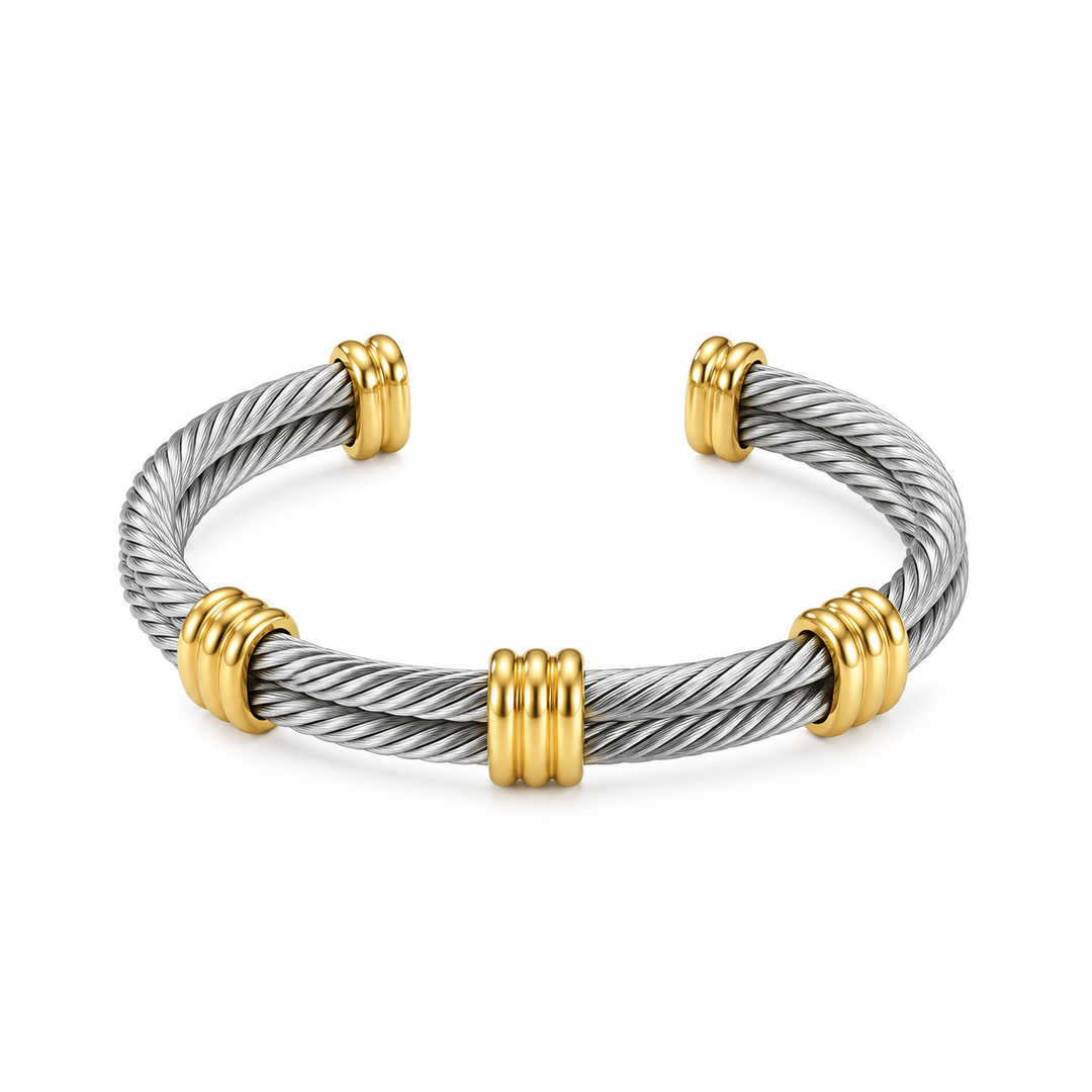 Valentina Two-Tone Wire Cuff