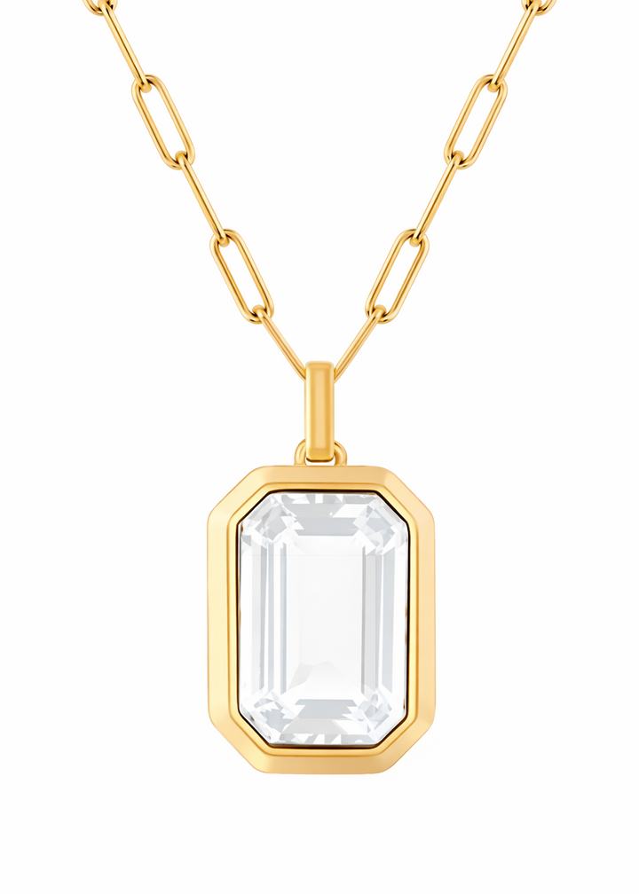 Ella Glass Stone Pendant Necklace