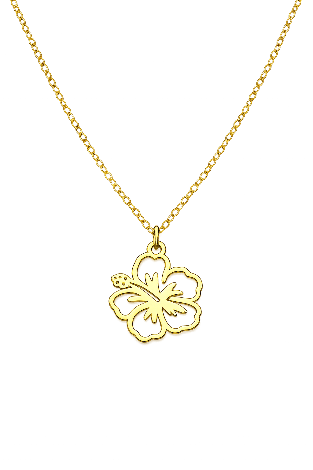 Amapola Stainless Steel Hypoallergenic Gold Necklaces
