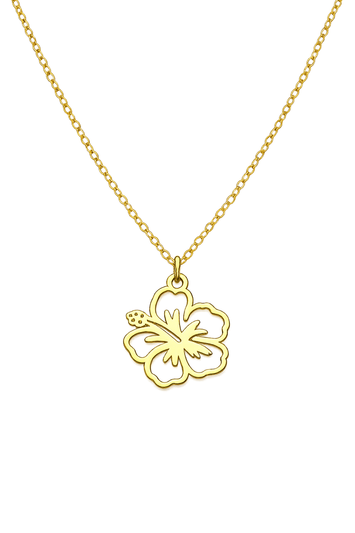 Amapola Stainless Steel Hypoallergenic Gold Necklaces