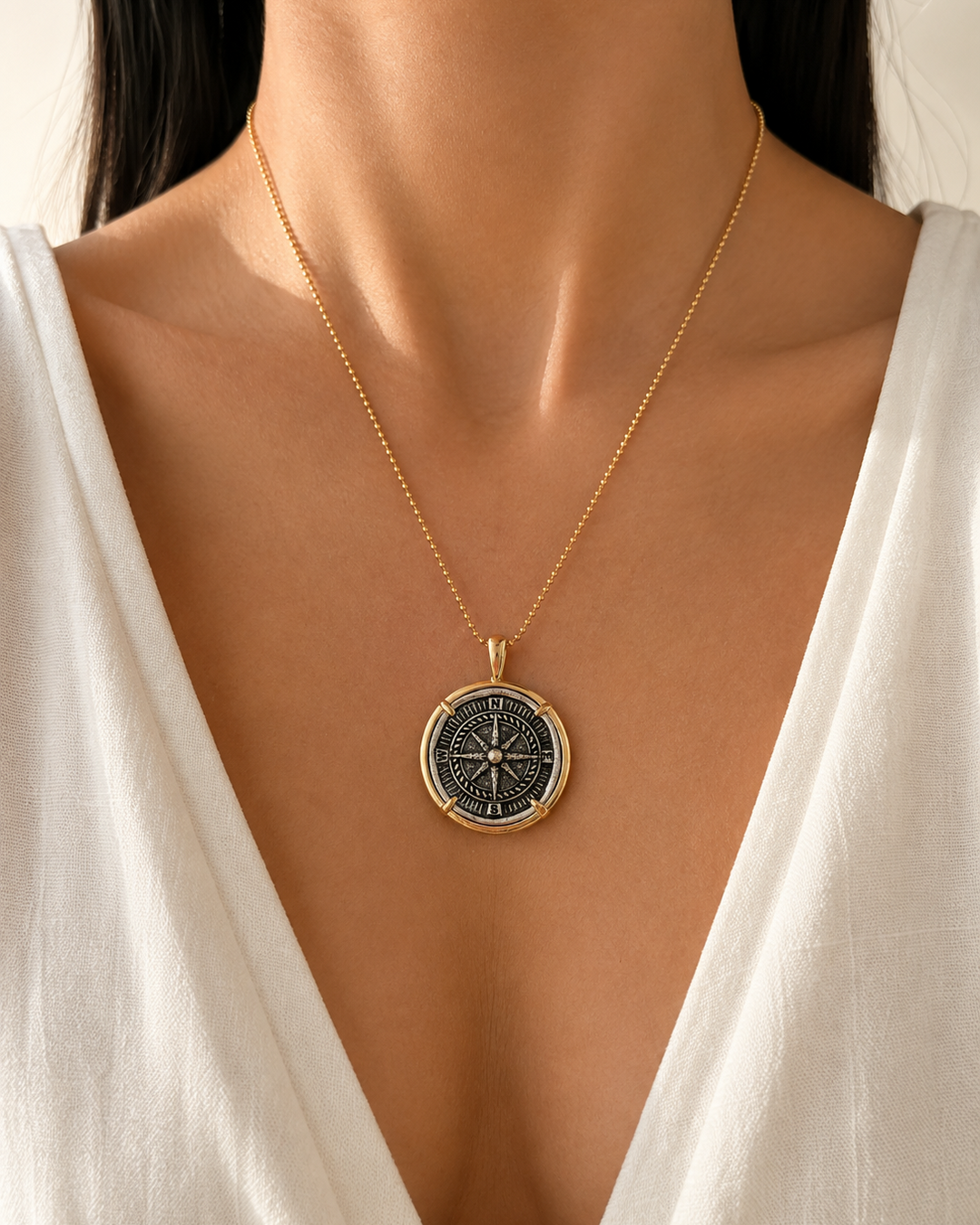 Compass Gold Necklaces