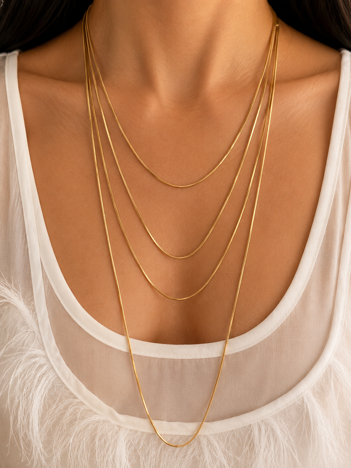 Abigail Gold Layered Necklace