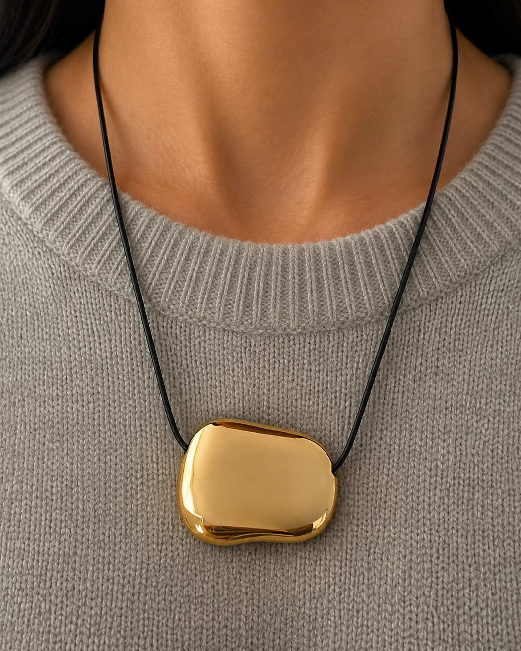 Gab Gold Irregular Necklace