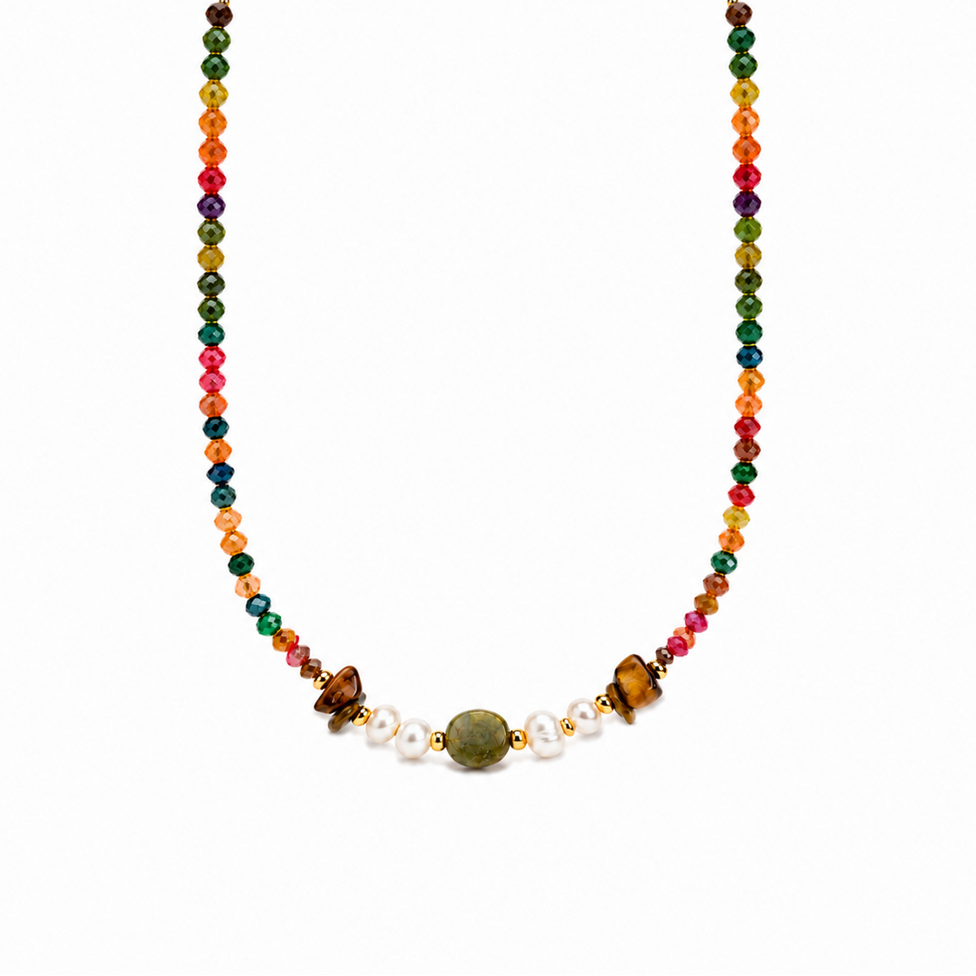 Isabela Multicolored Stones Necklace