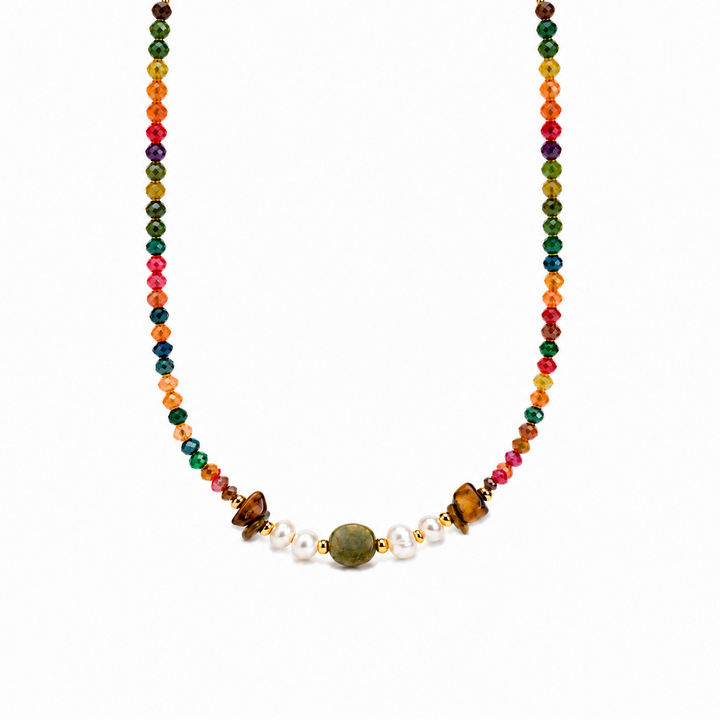 Isabela Multicolored Stones Necklace