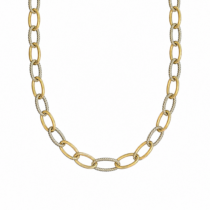 Emma Two-tone Link Necklace