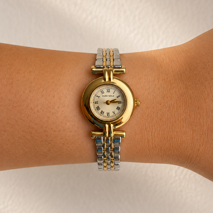 Arabella Two-tone Gold Screen Vintage Watch