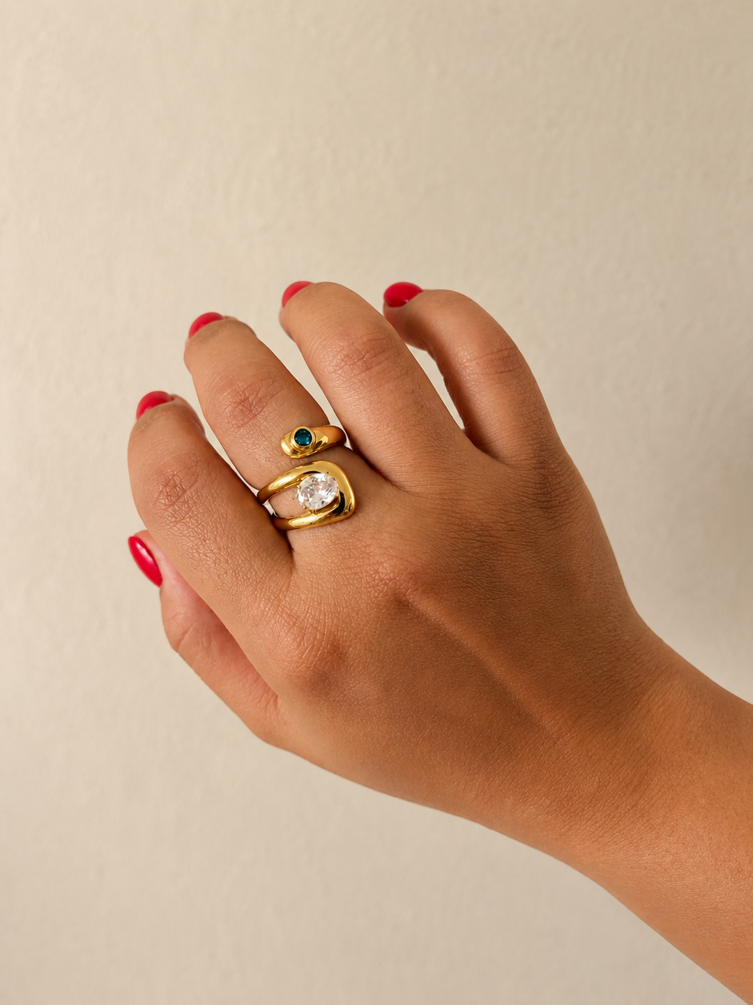 Any Gold Cross Post Ring
