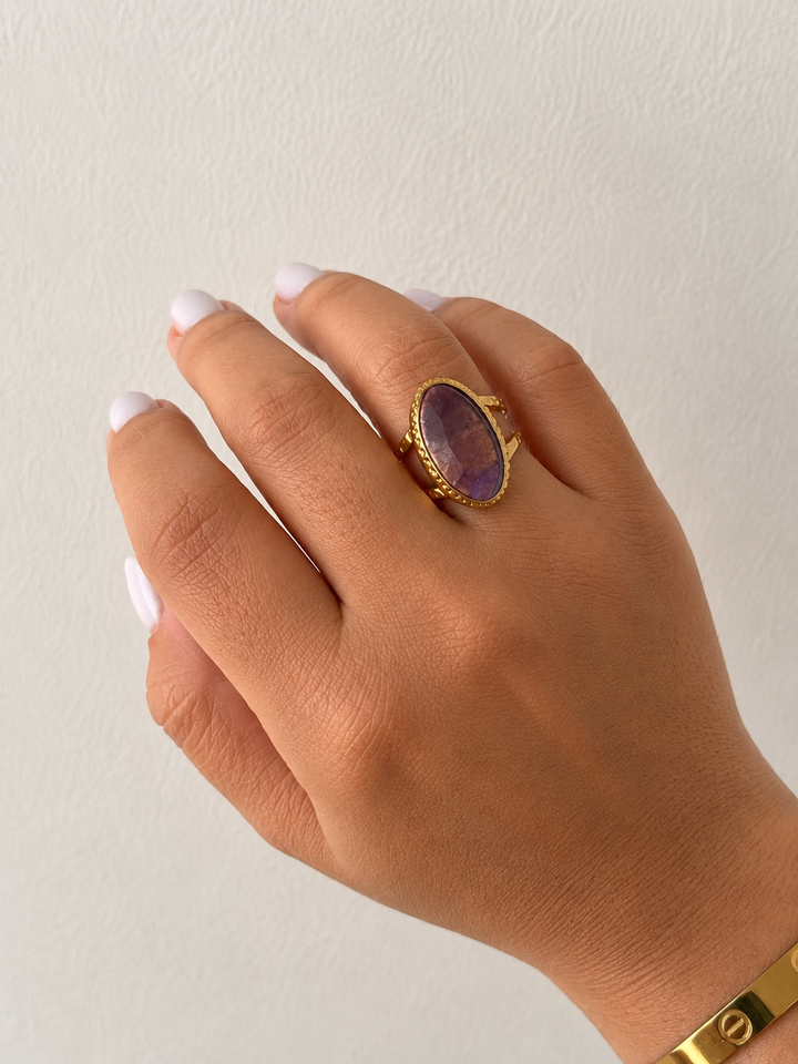 Aura Pink Vintage Ring