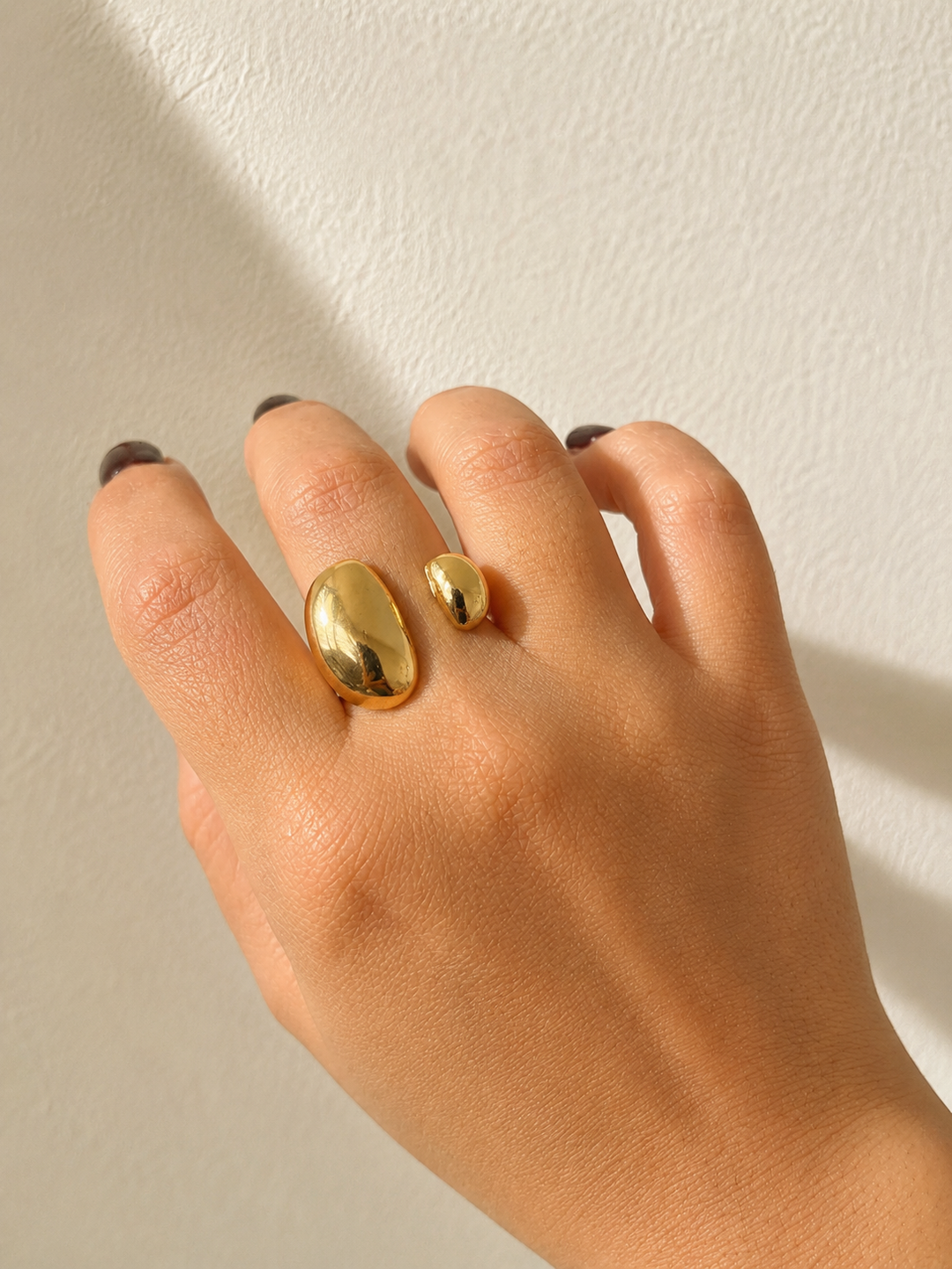 Anillo abierto de oro Madison