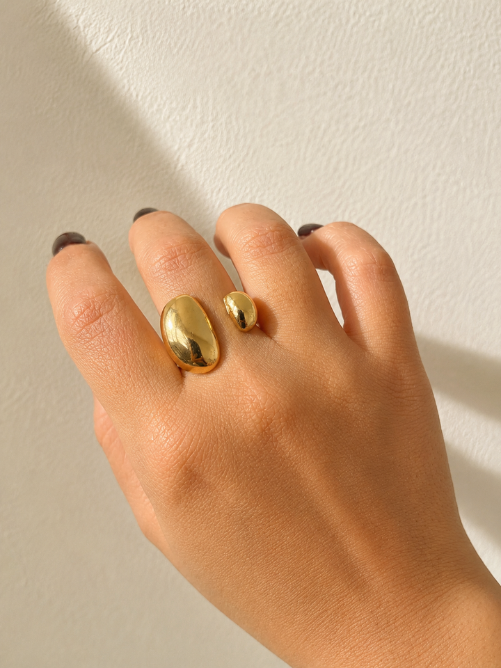 Anillo abierto de oro Madison