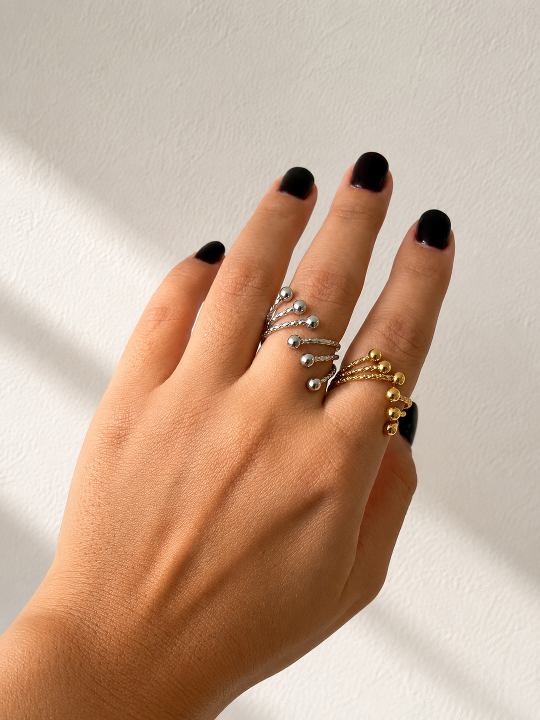 Anillo de plata de abedul