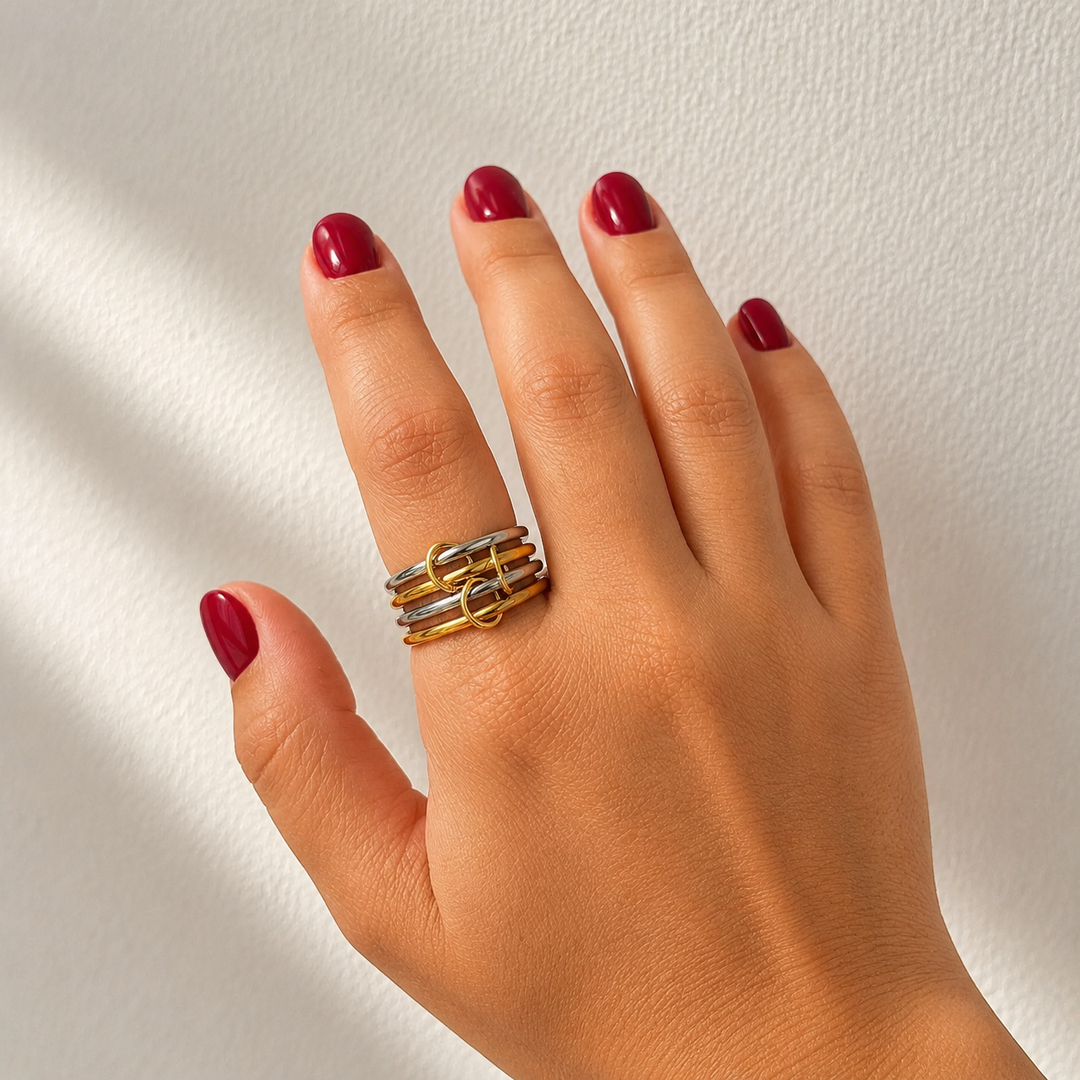 Anillo bicolor Yanela