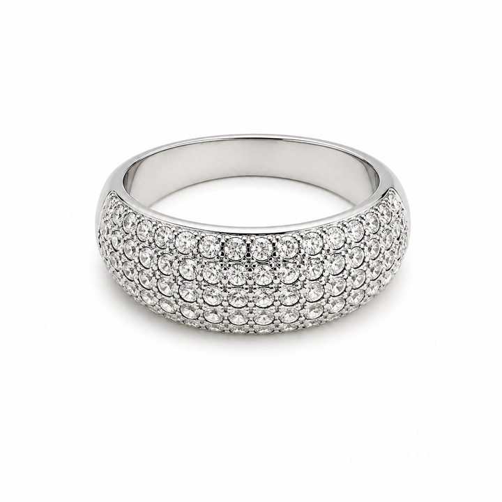 Maren Silver Pavé Microset Ring