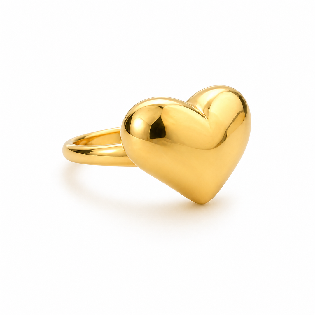 Roro Gold Heart Ring