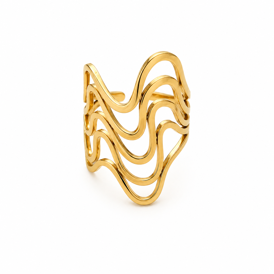Kaela Gold Multi-wave Ring