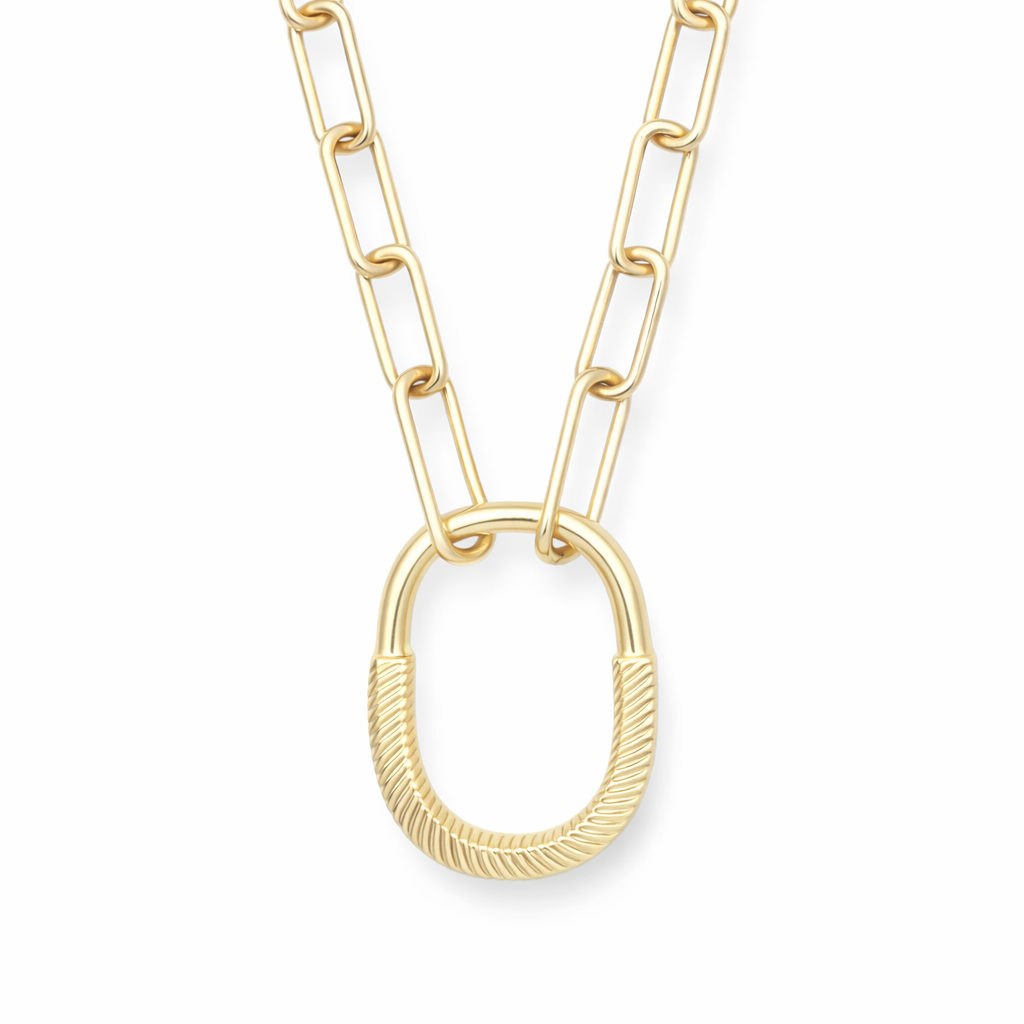 Collares con cierre de eslabones dorados de Piper