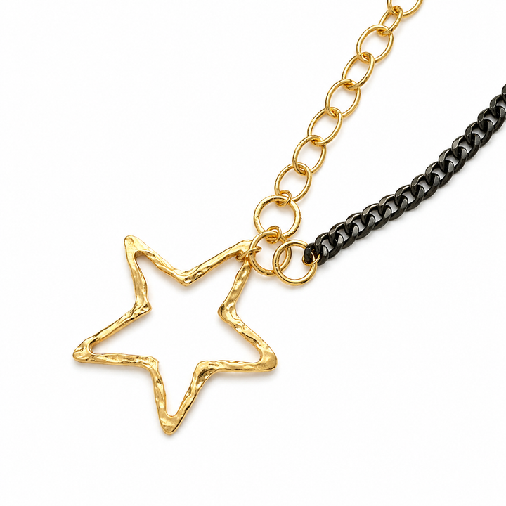 Molly Two-tone Star Necklace