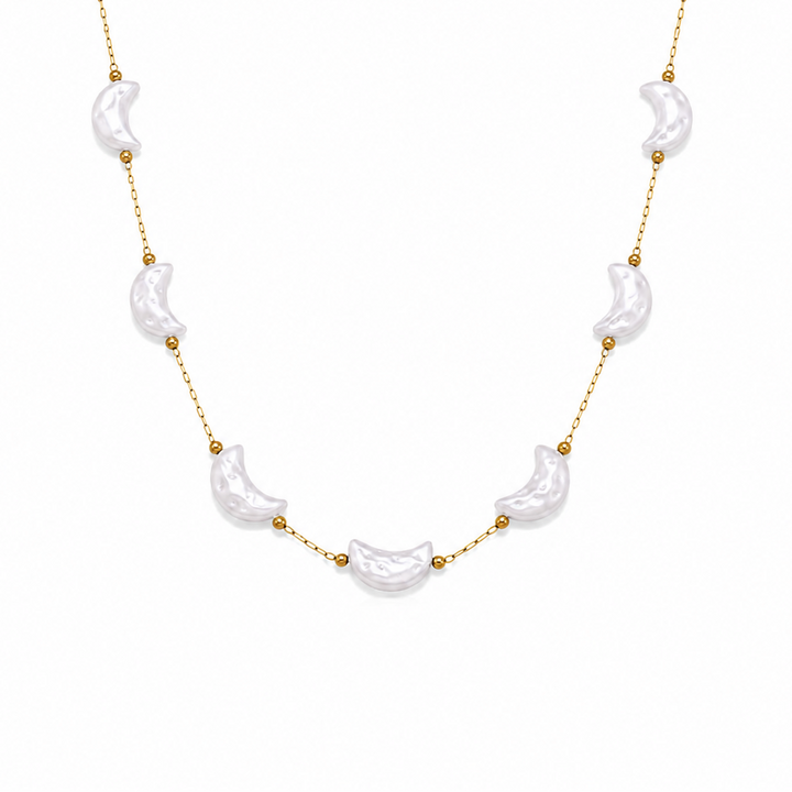 Hall Moon Pearl Necklace