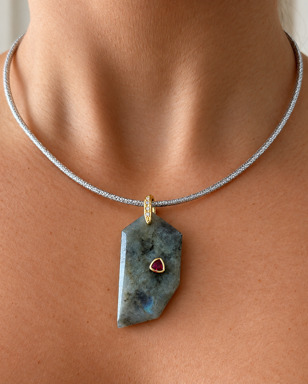Silver Magnetic Cord Necklaces