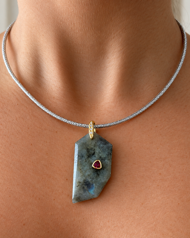 Silver Magnetic Cord Necklaces
