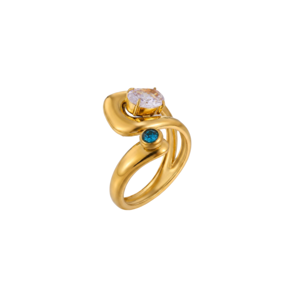 Any Gold Cross Post Ring