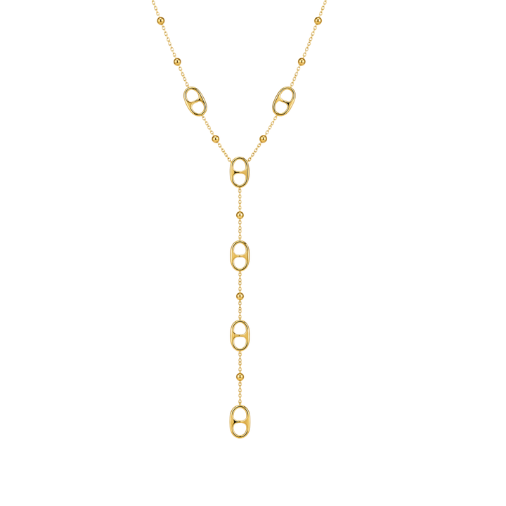 Valeria Gold Link Y Necklace