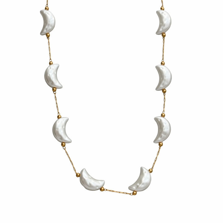 Hall Moon Pearl Necklace